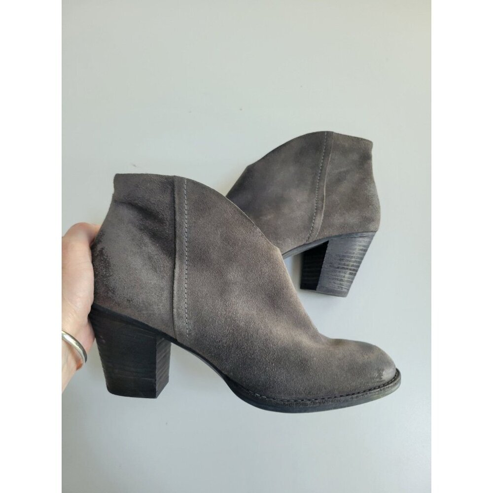 Paul Green Taupe Suede Ankle Booties